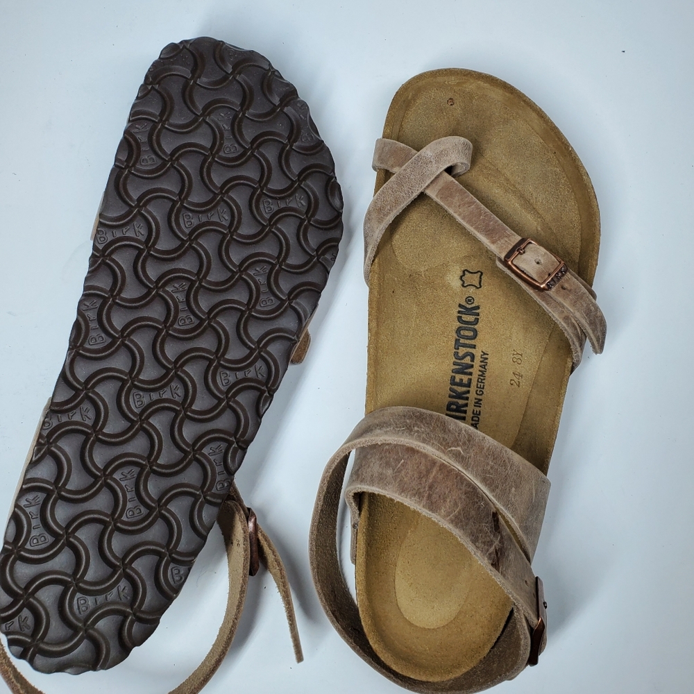 New Birkenstock Yara Tobacco Brown Leather - Picture 5 of 5